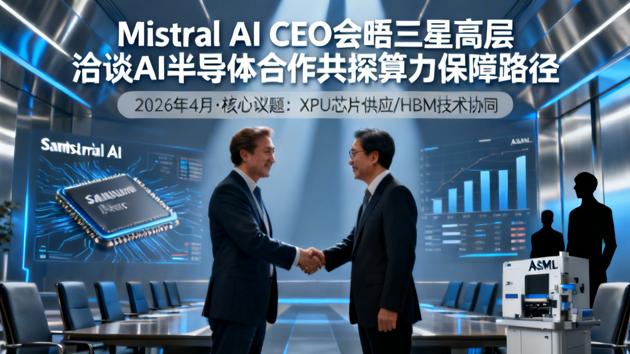 Mistral AI CEO会晤三星高层 洽谈AI半导体合作共探算力保障路径
