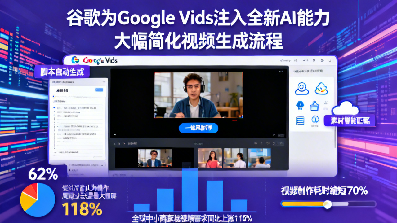 谷歌为Google Vids注入全新AI能力 大幅简化视频生成流程