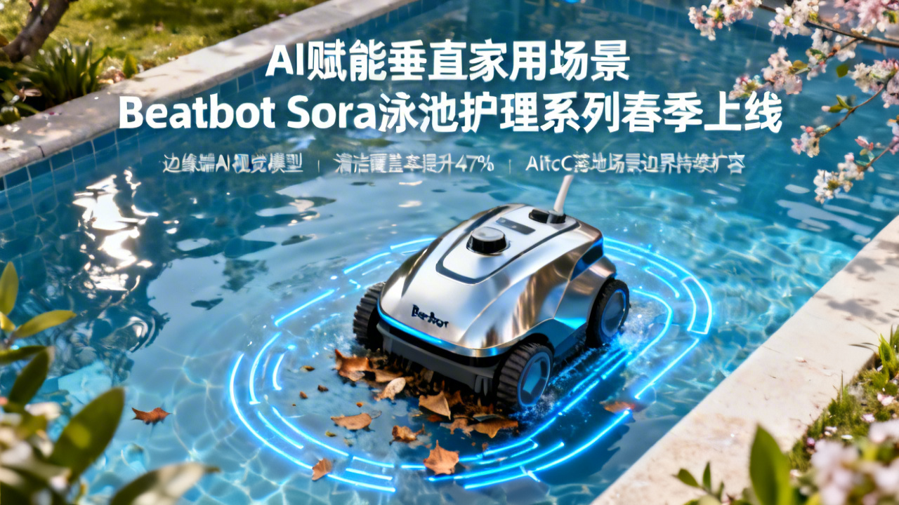 AI赋能垂直家用场景 Beatbot Sora泳池护理系列春季上线