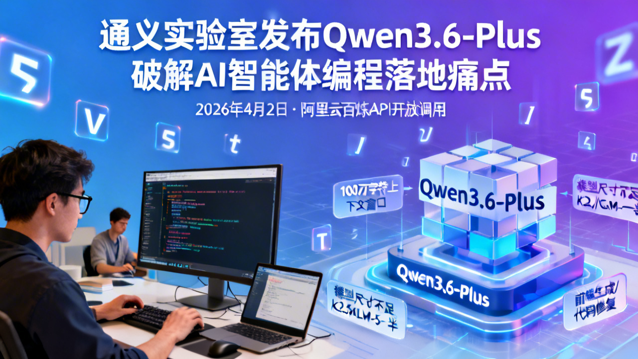 通义实验室发布Qwen3.6-Plus 破解AI智能体编程落地痛点