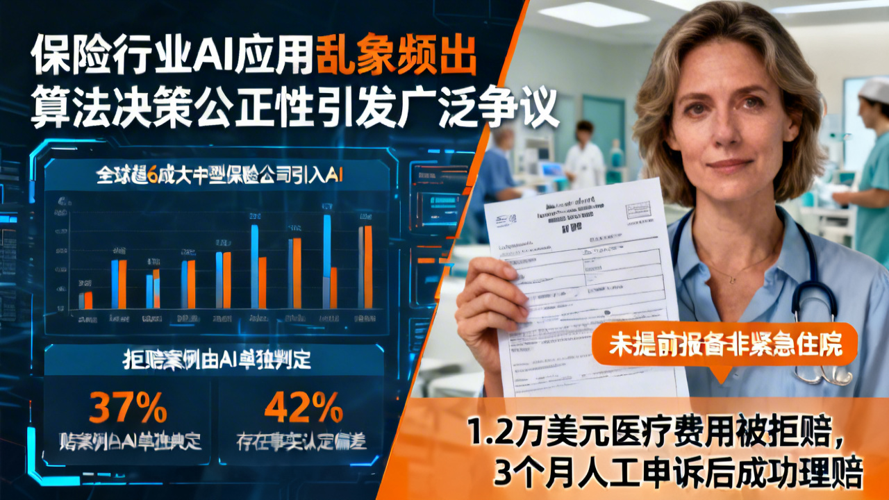 保险行业AI应用乱象频出 算法决策公正性引发广泛争议