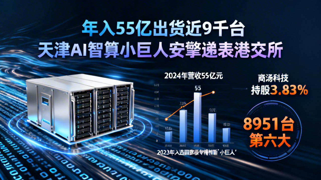 年入55亿出货近9千台 天津AI智算小巨人安擎递表港交所