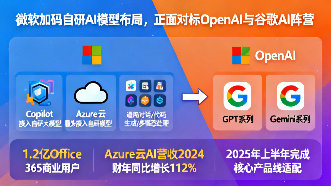 微软加码自研AI模型布局，正面对标OpenAI与谷歌AI阵营
