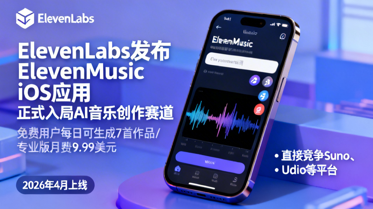 ElevenLabs发布ElevenMusic iOS应用 正式入局AI音乐创作赛道