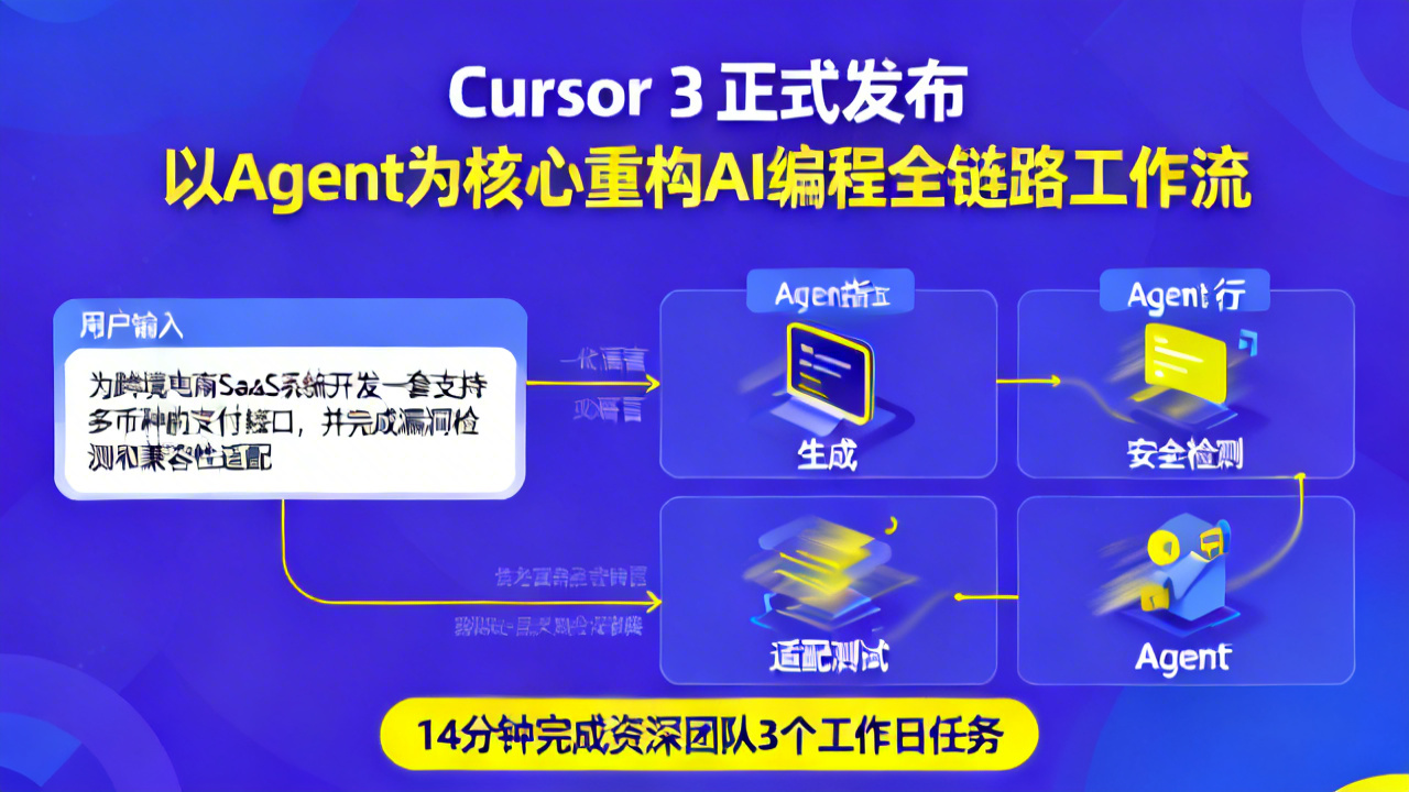Cursor 3正式发布 以Agent为核心重构AI编程全链路工作流