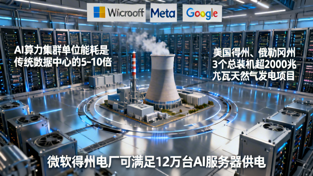 为匹配AI算力能耗需求 科技巨头押注天然气发电引争议
