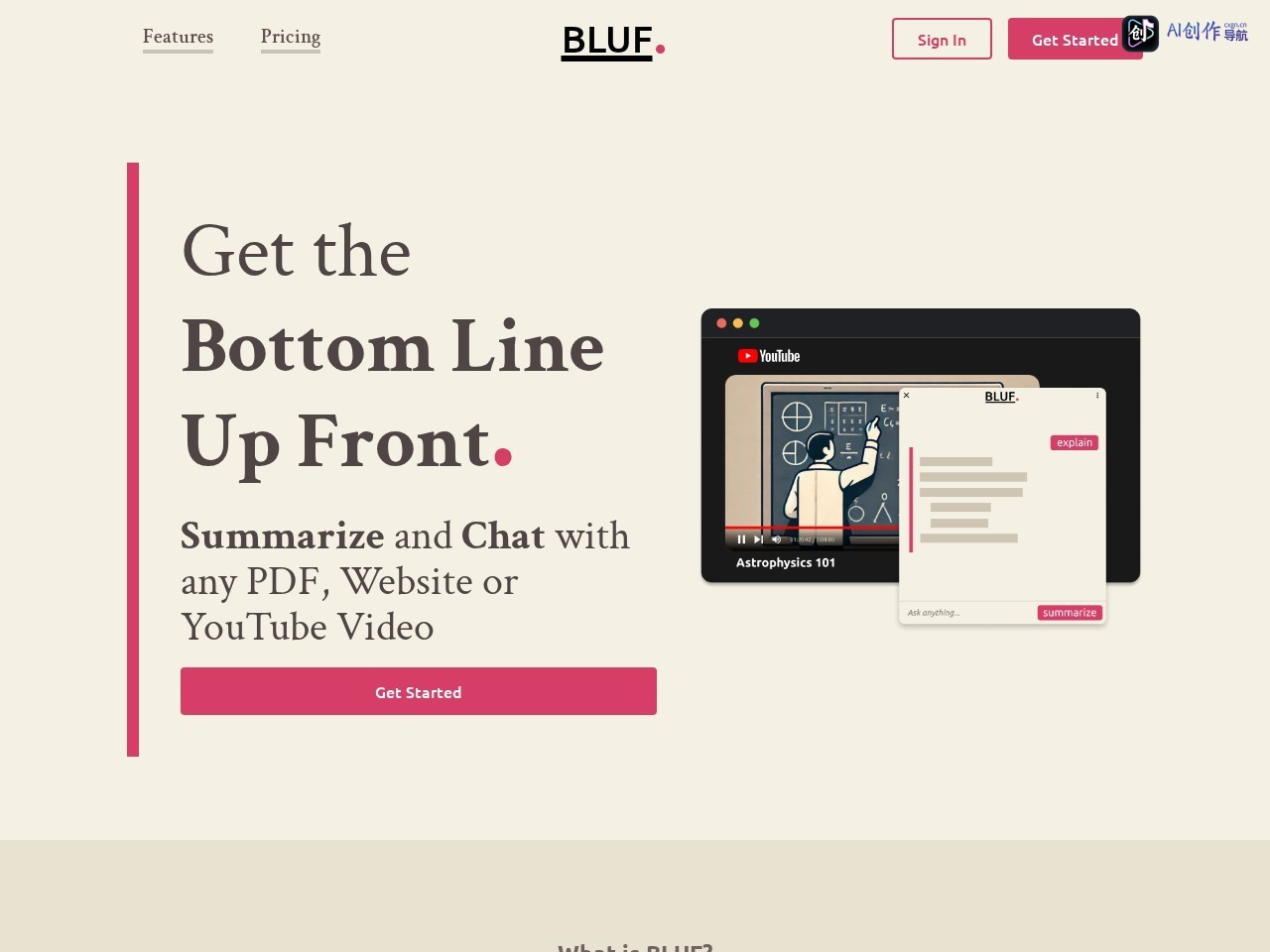 BLUF 网站截图
