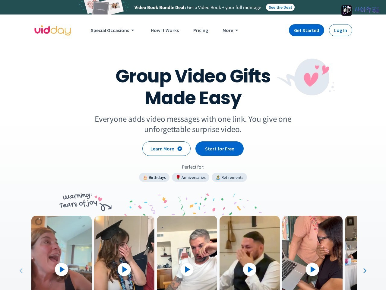 VidDay 网站截图