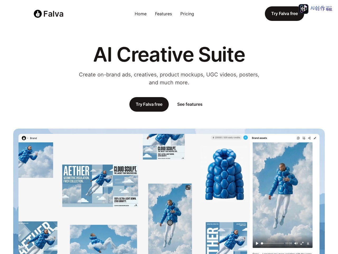Falva AI 网站截图