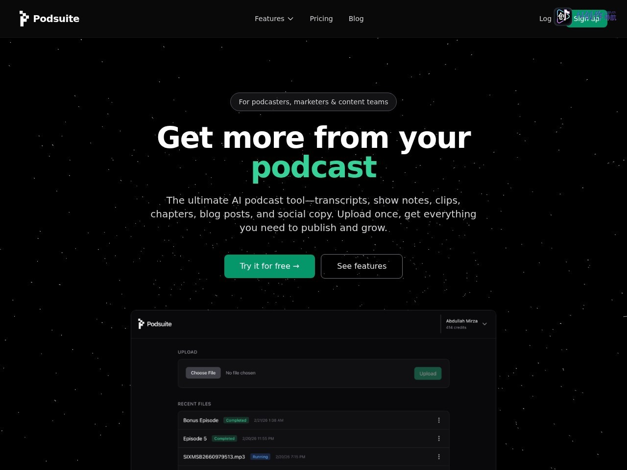 Podsuite 网站截图