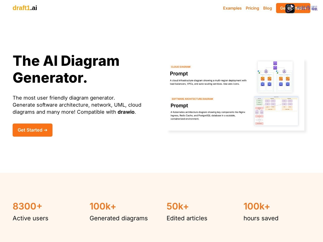 Draft1 AI 网站截图