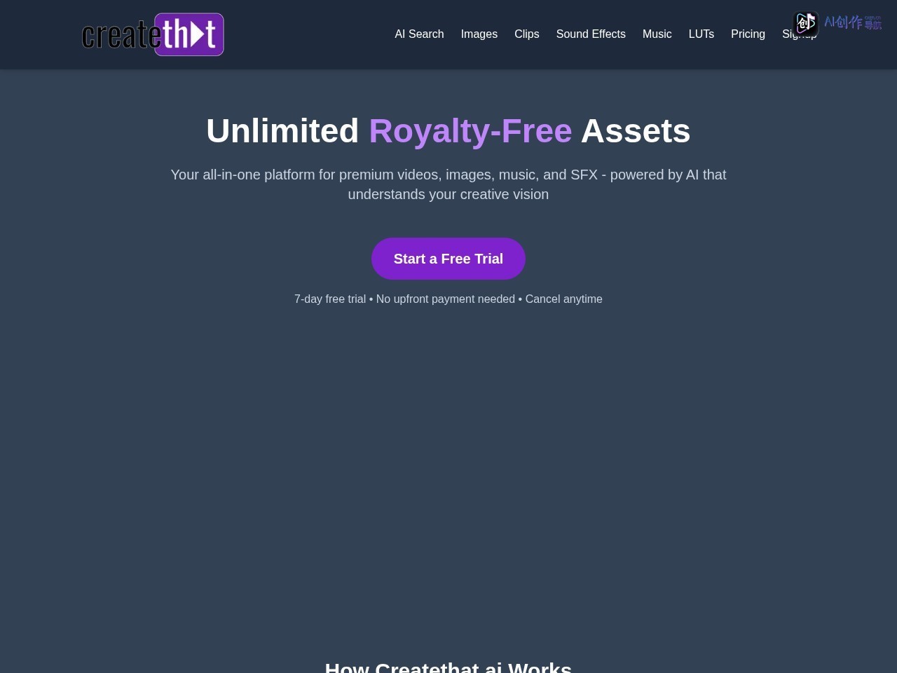 Createthat.ai 网站截图