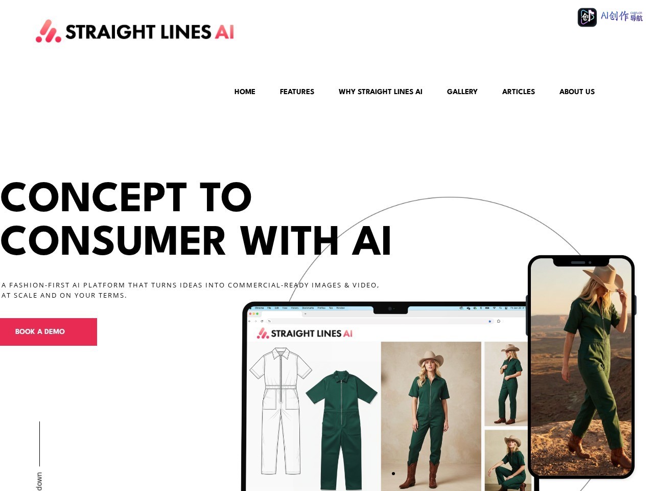 Straight Lines Ai 网站截图