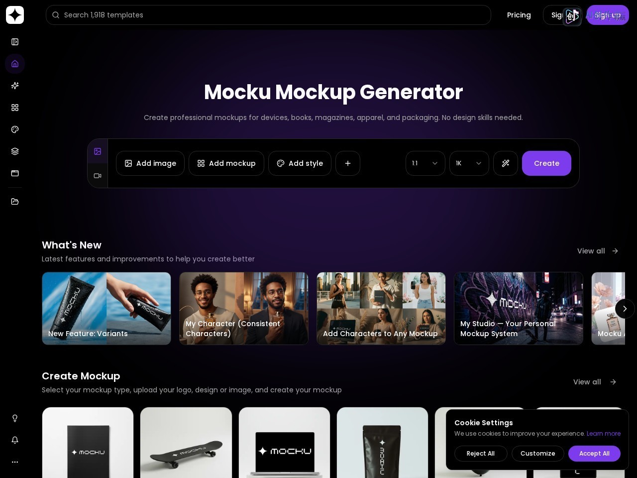 Mocku 网站截图