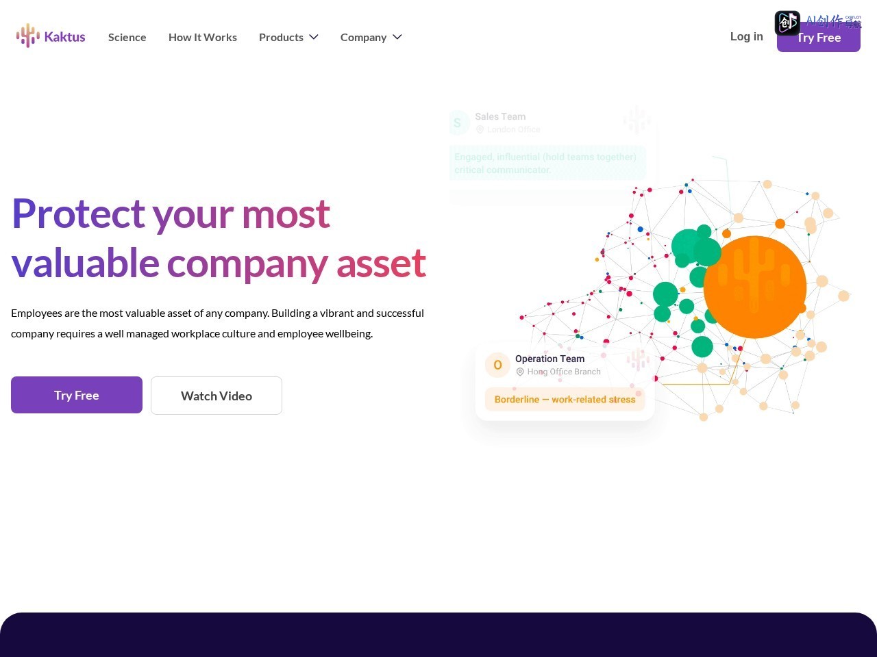 Kaktus AI 网站截图