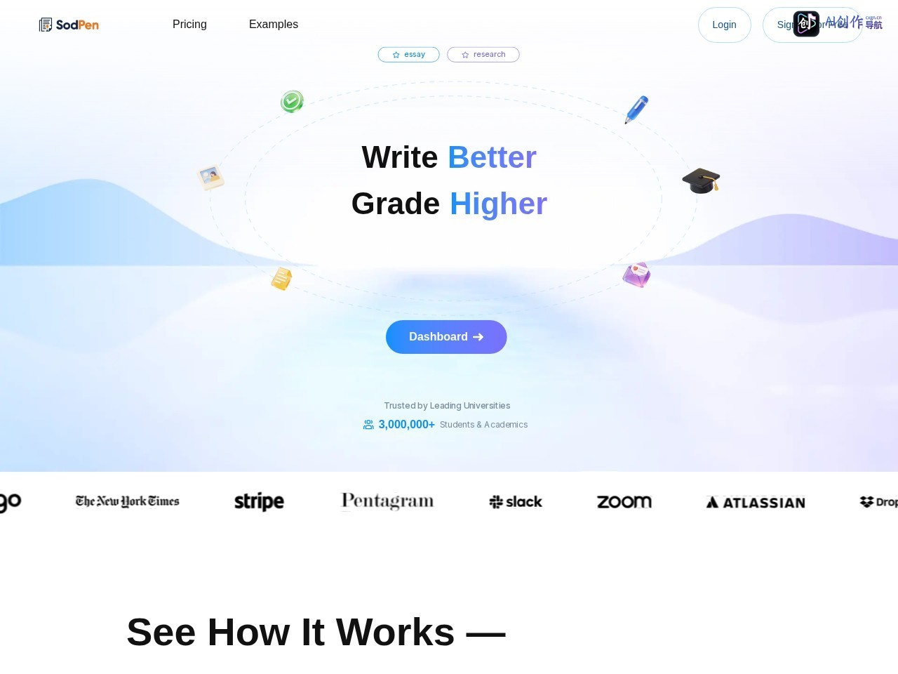 Sodpen 网站截图