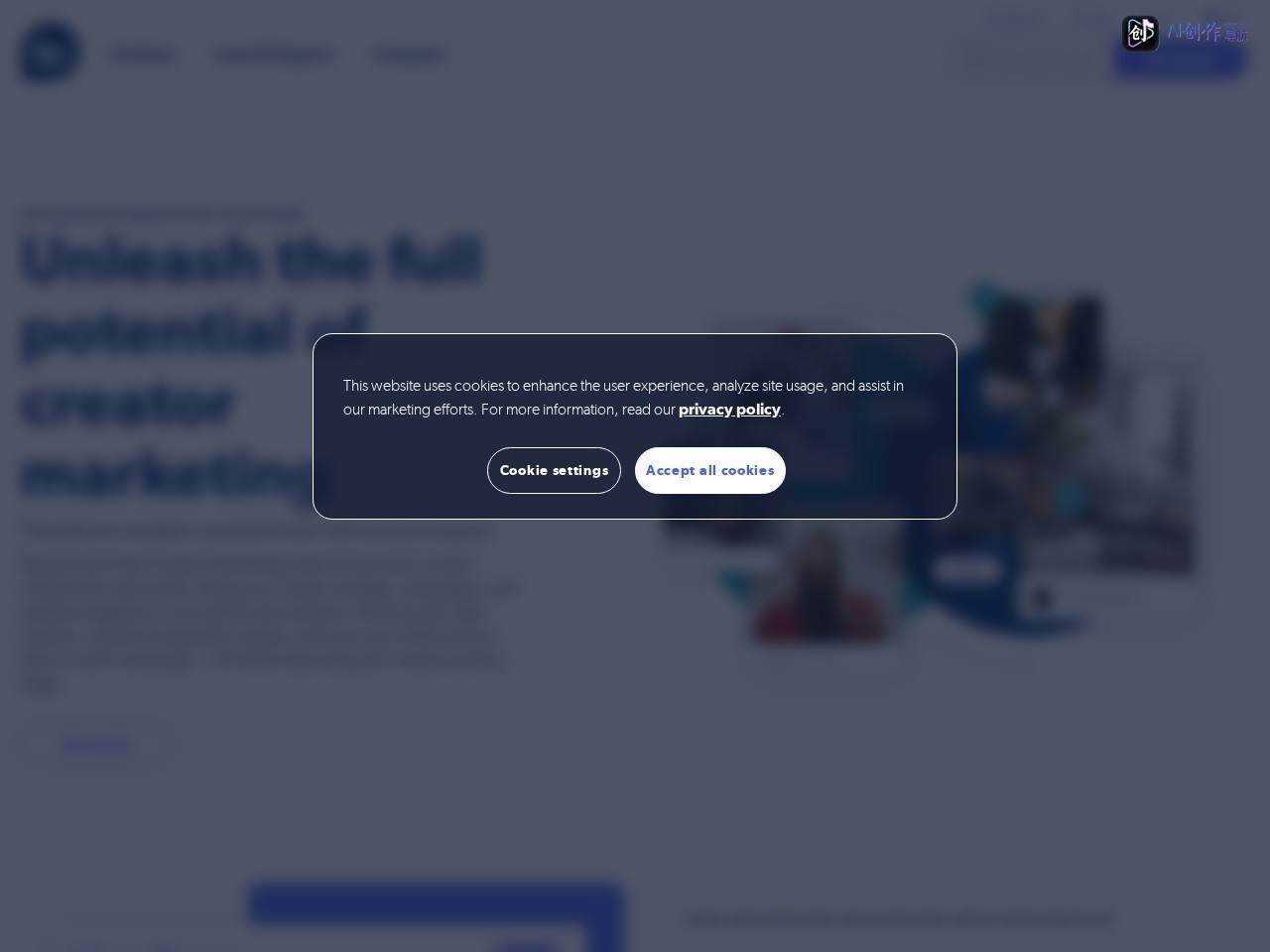 Bazaarvoice Creator Marketing 网站截图