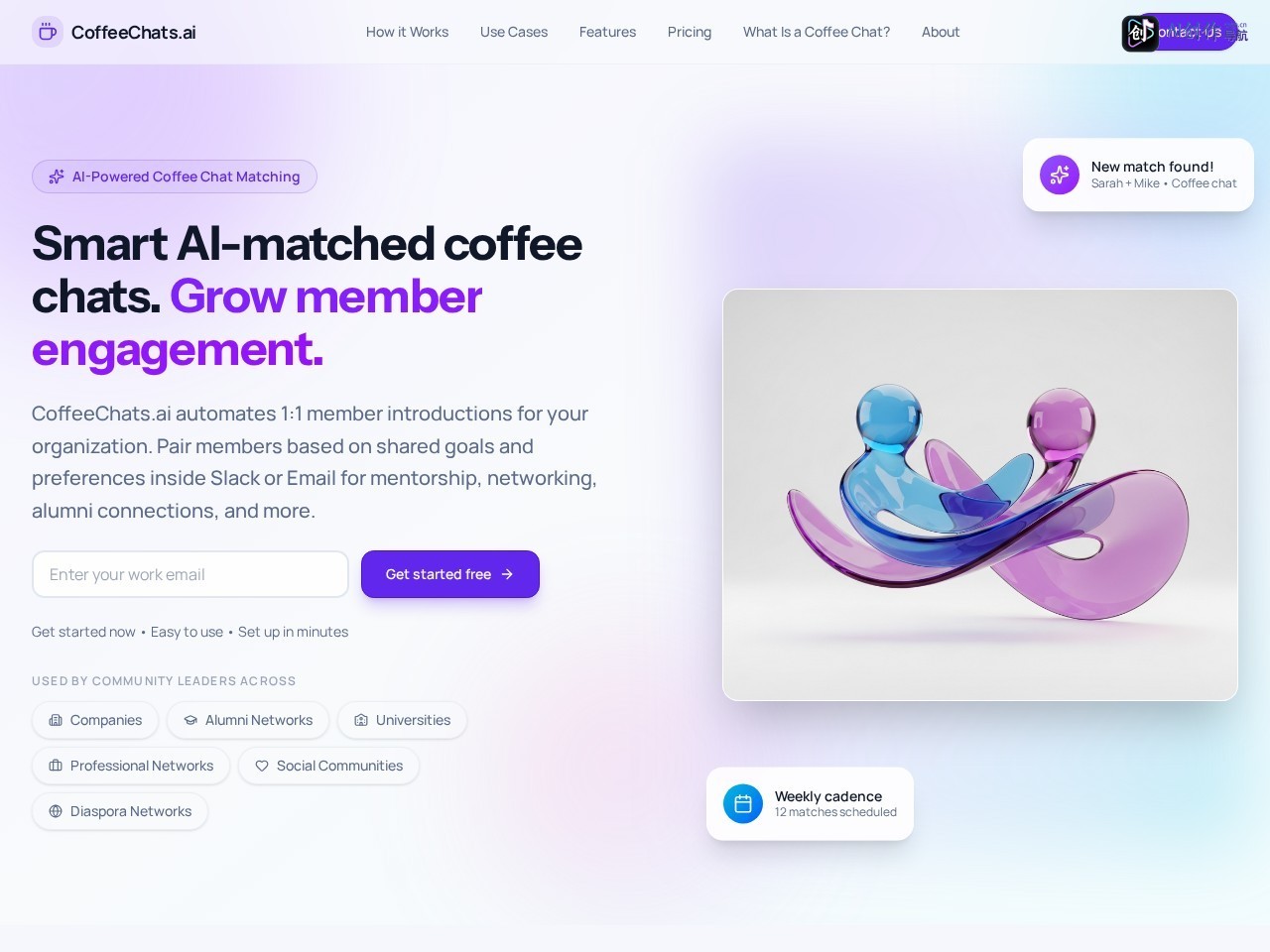 CoffeeChats.ai 网站截图
