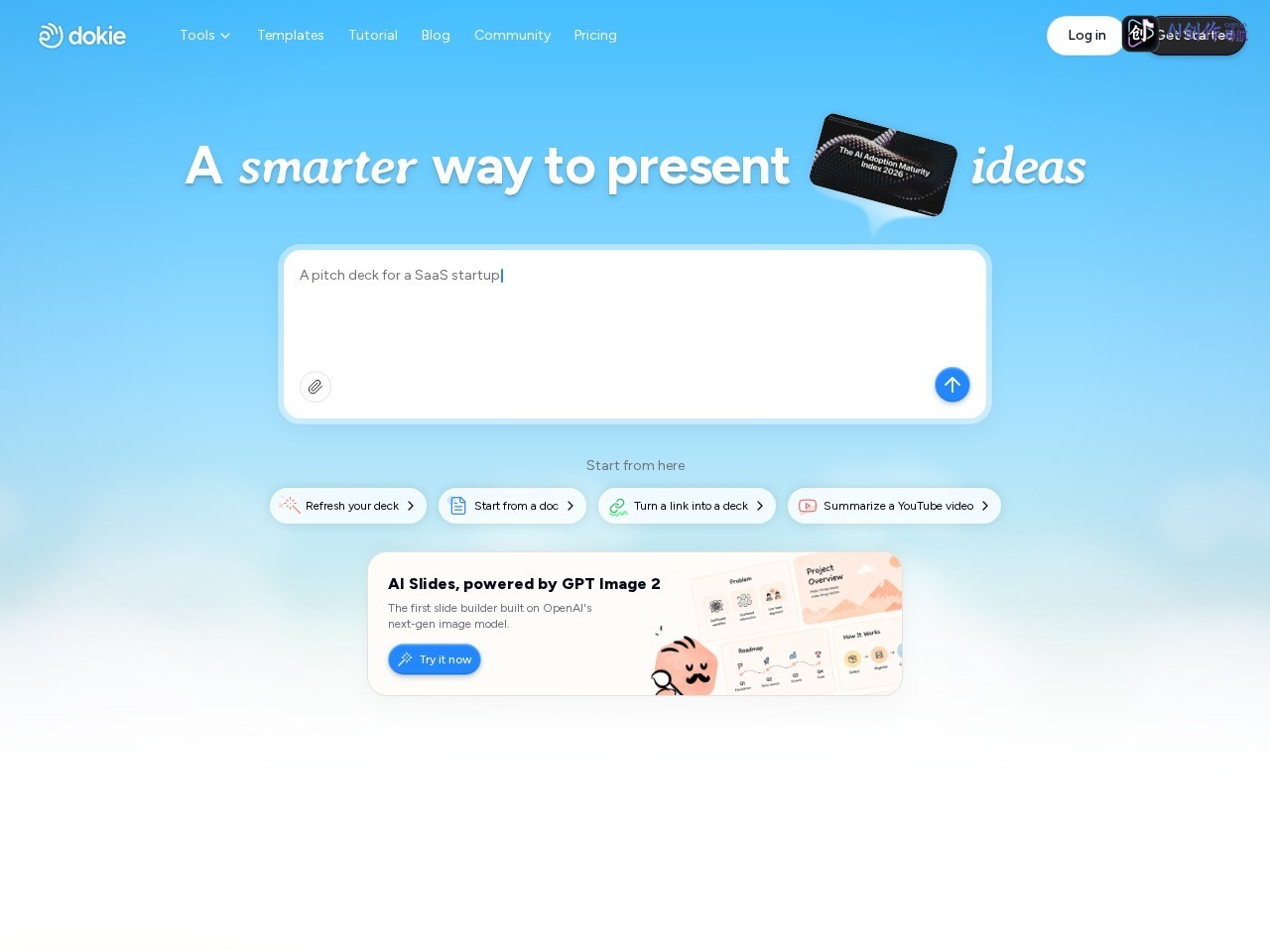 Dokie AI 网站截图