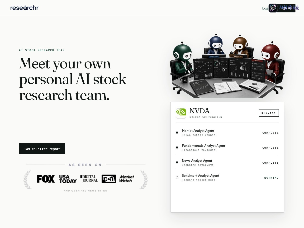 Researchr 网站截图
