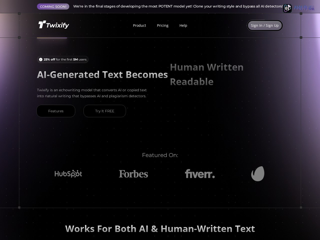 Twixify 网站截图