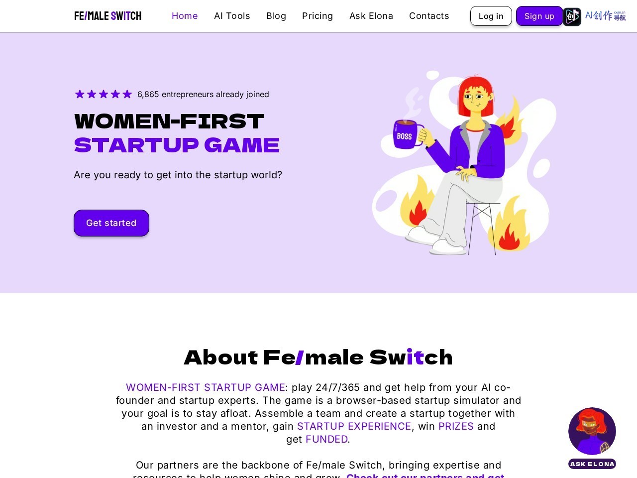 FemaleSwitch 网站截图