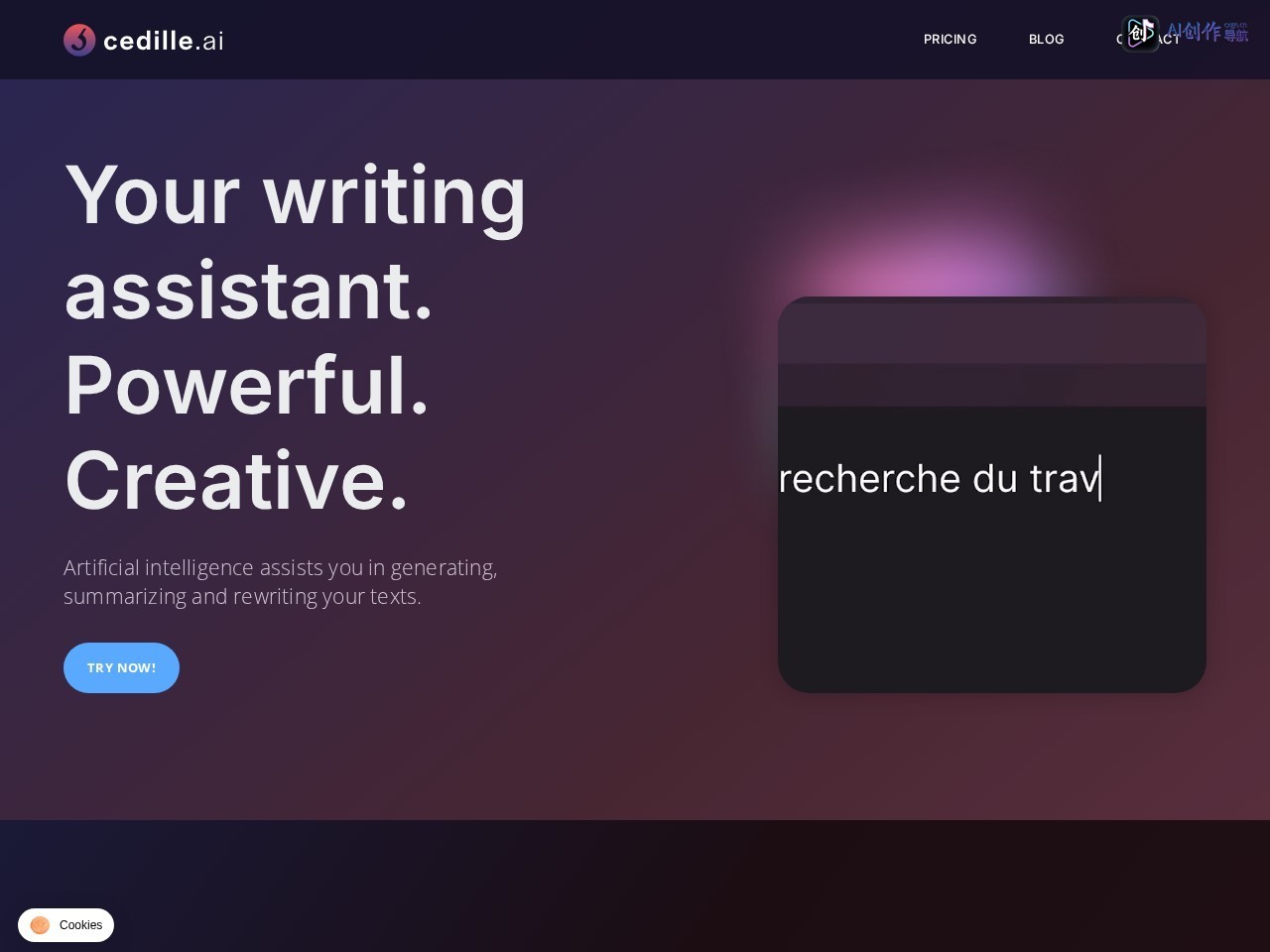 Cedille AI 网站截图