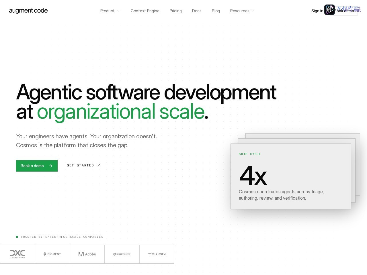 Augment Code 网站截图