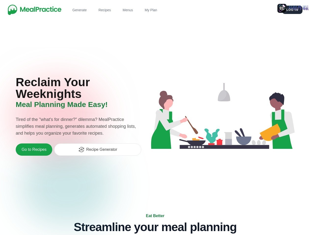 MealPractice 网站截图