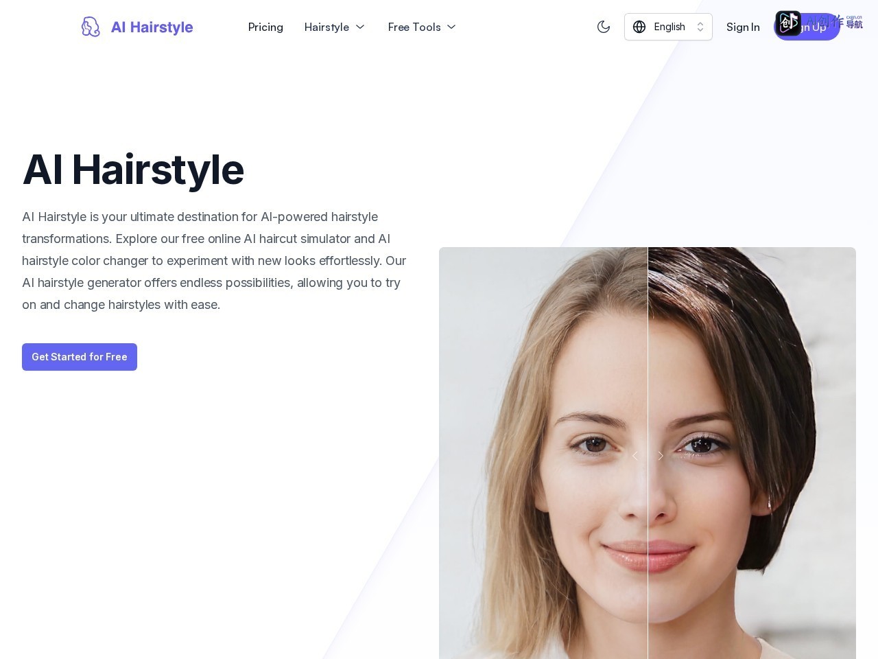 AI Hairstyle 网站截图