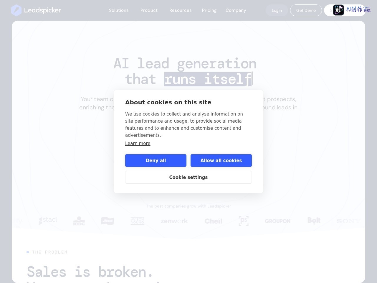 Leadspicker 网站截图