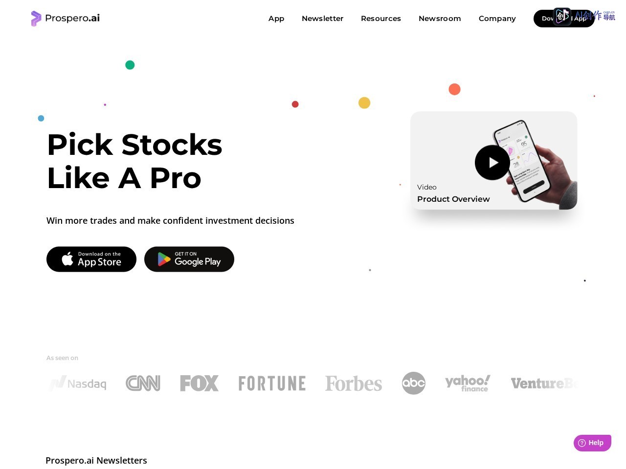 Prospero.ai 网站截图