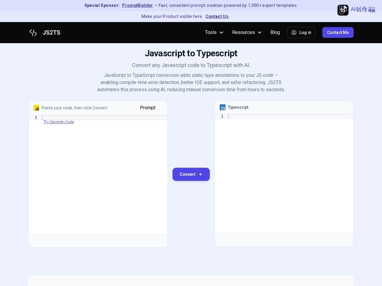 JS2TS 网站截图