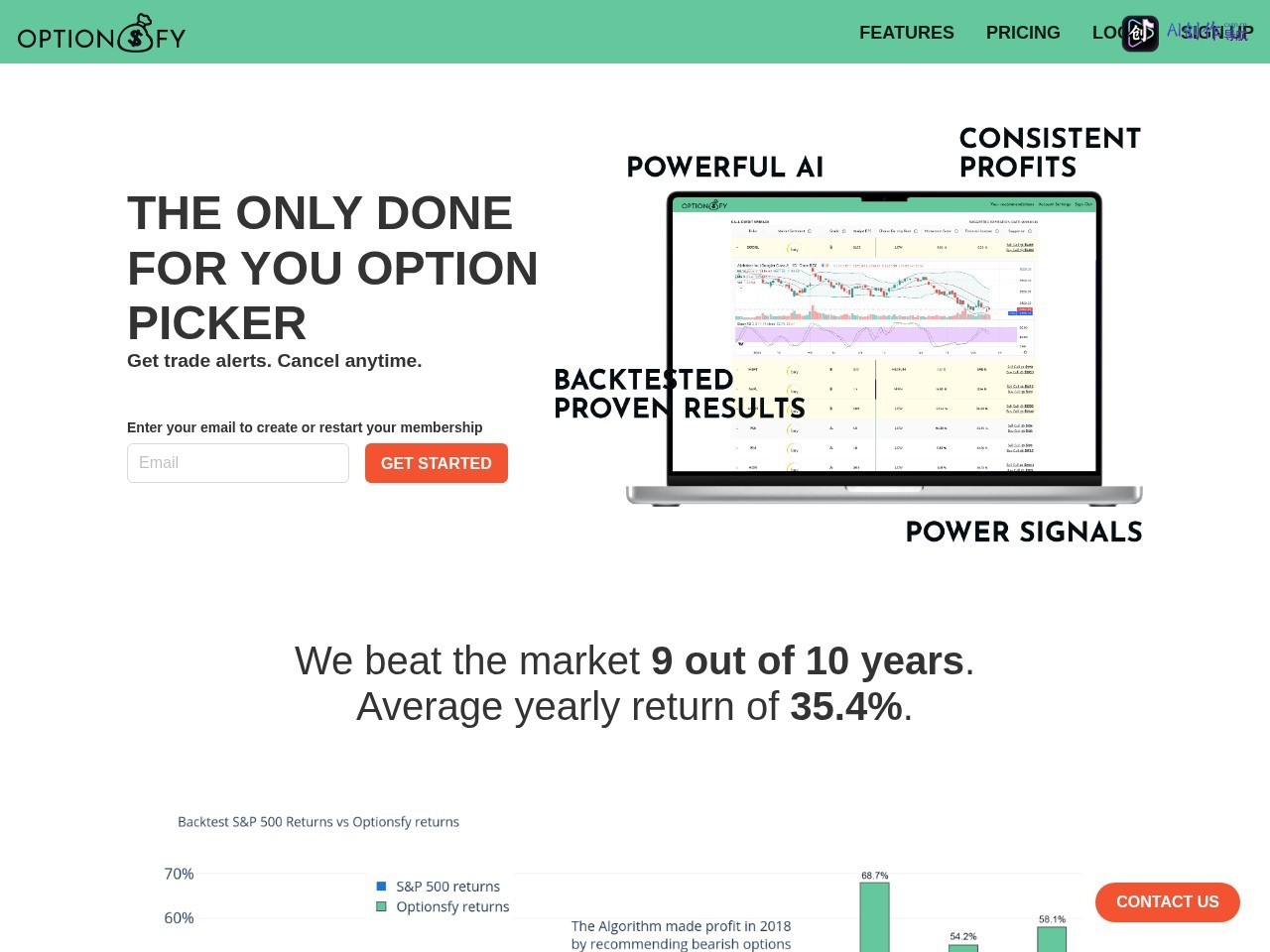 Optionsfy 网站截图