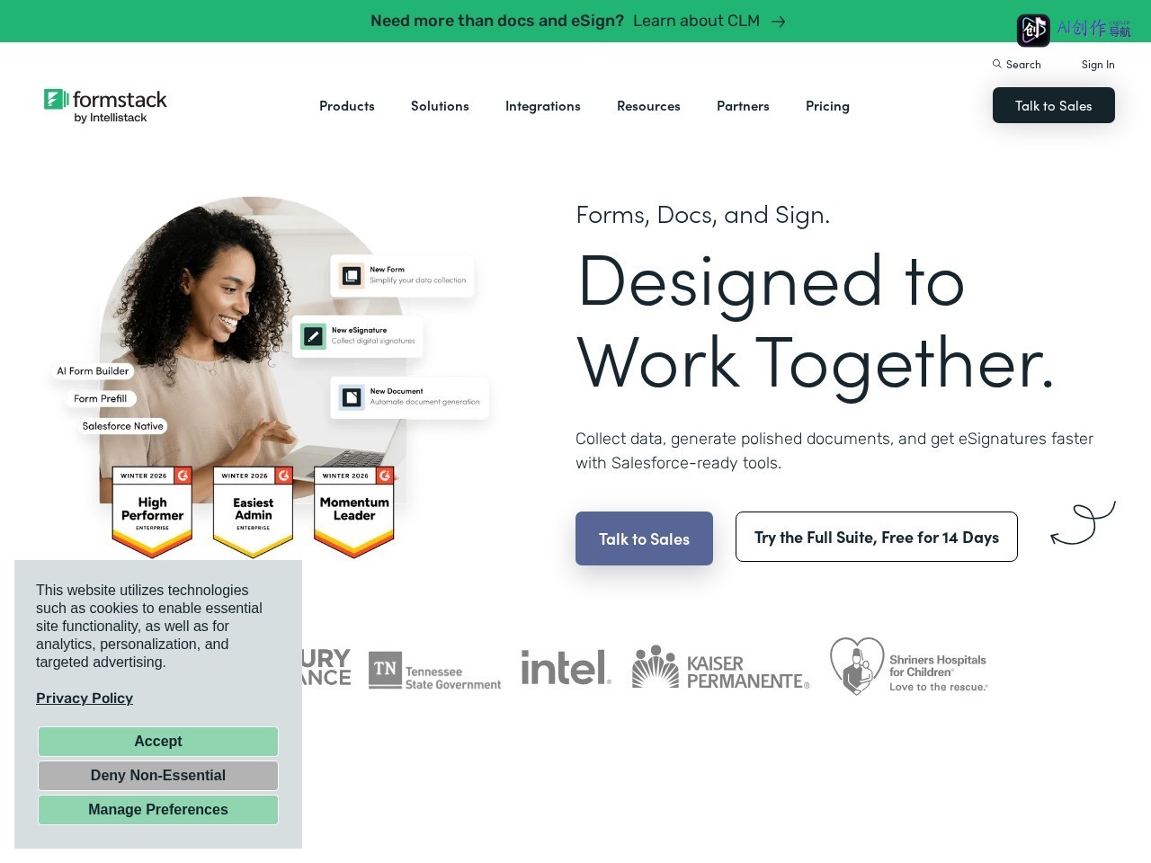 Formstack 网站截图