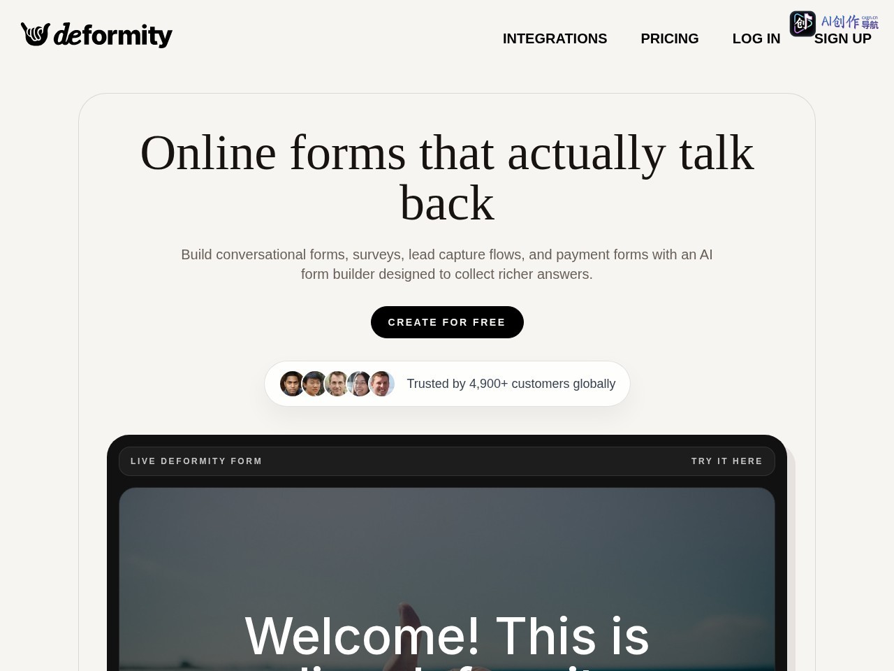 Deformity 网站截图