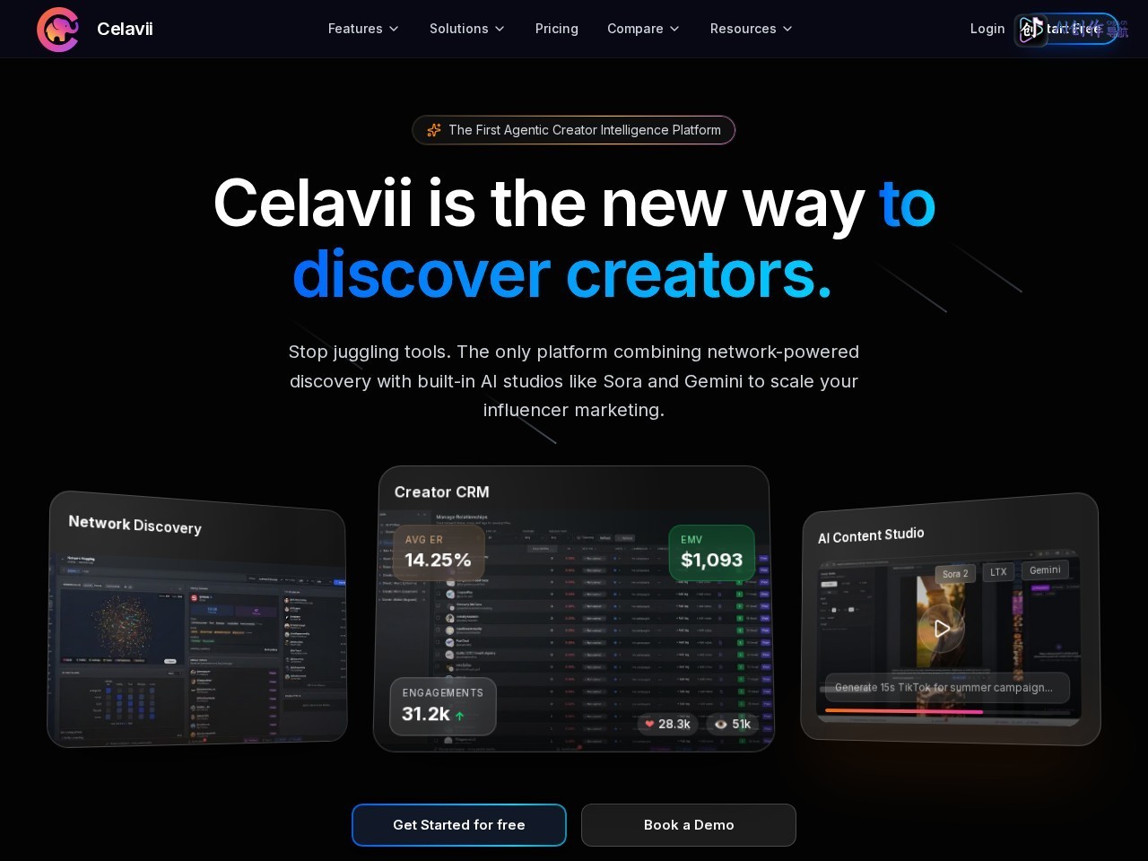 Celavii 网站截图