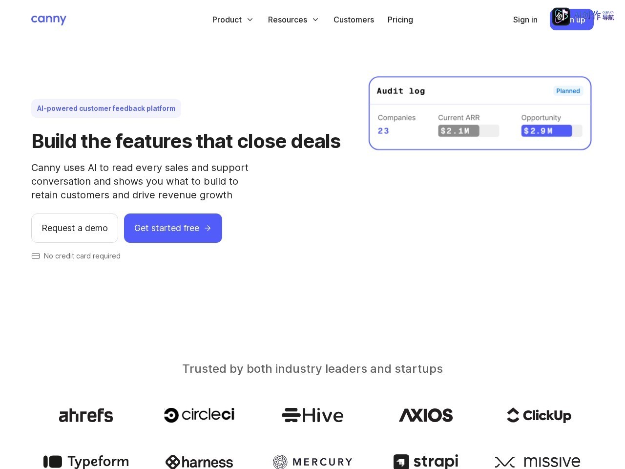 Canny 网站截图