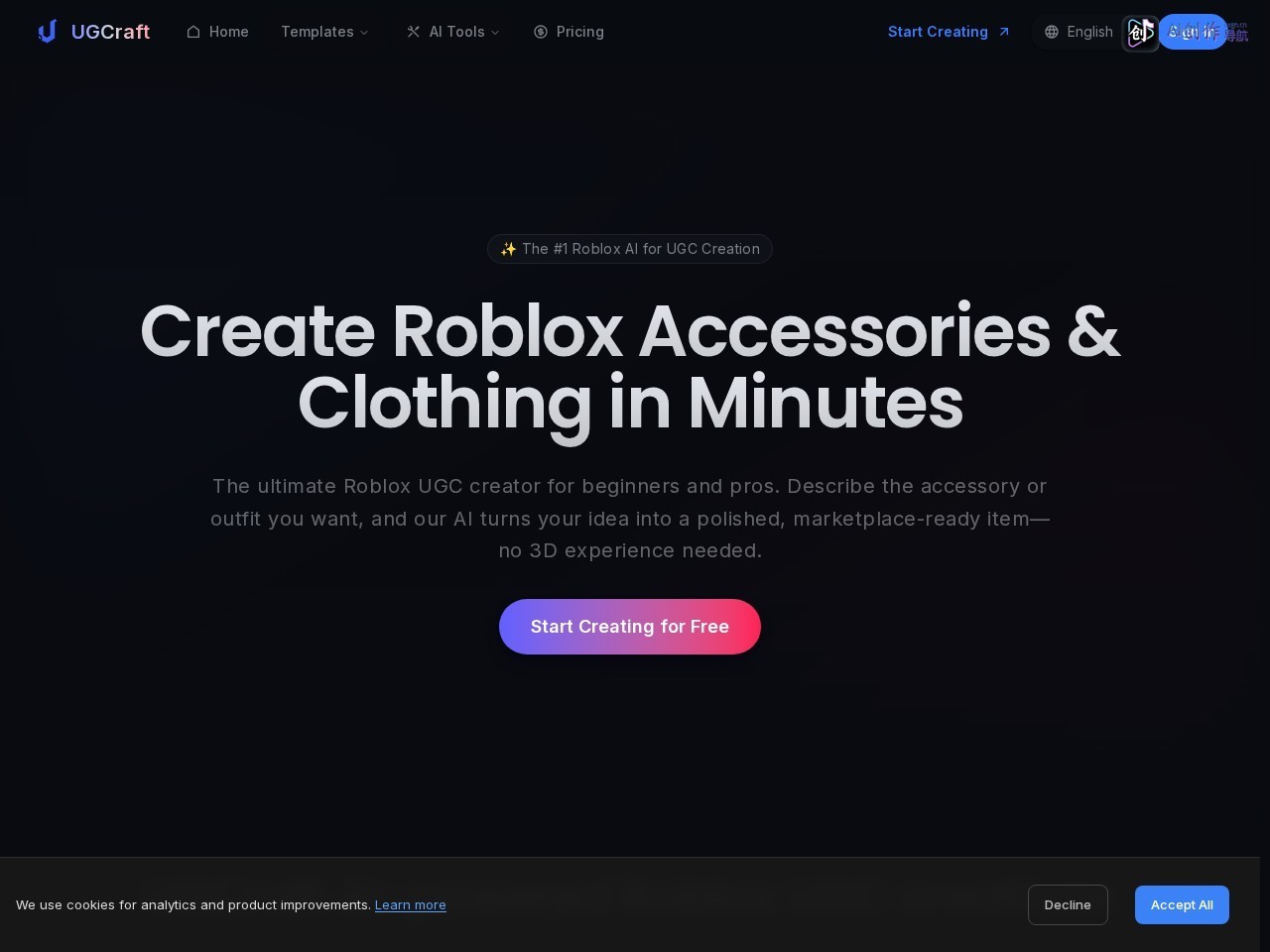 UGCraft 网站截图