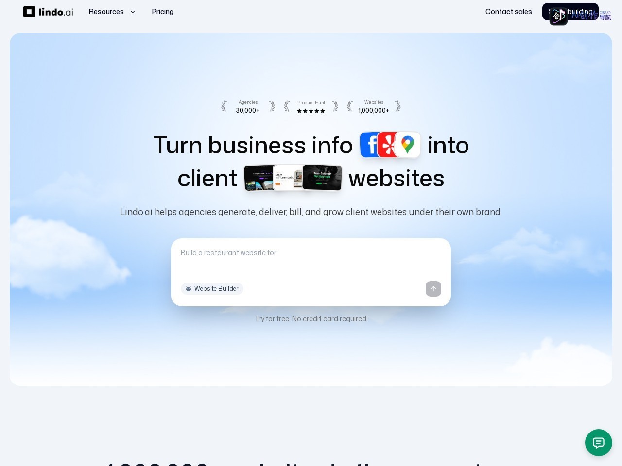Lindo.ai 网站截图