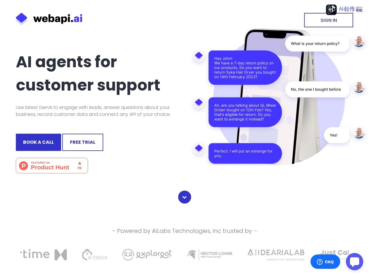 Webapi.ai 网站截图