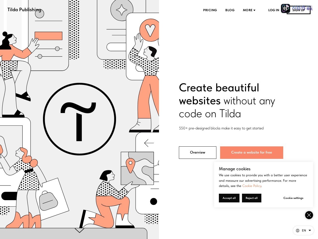 Tilda Website Builder 网站截图
