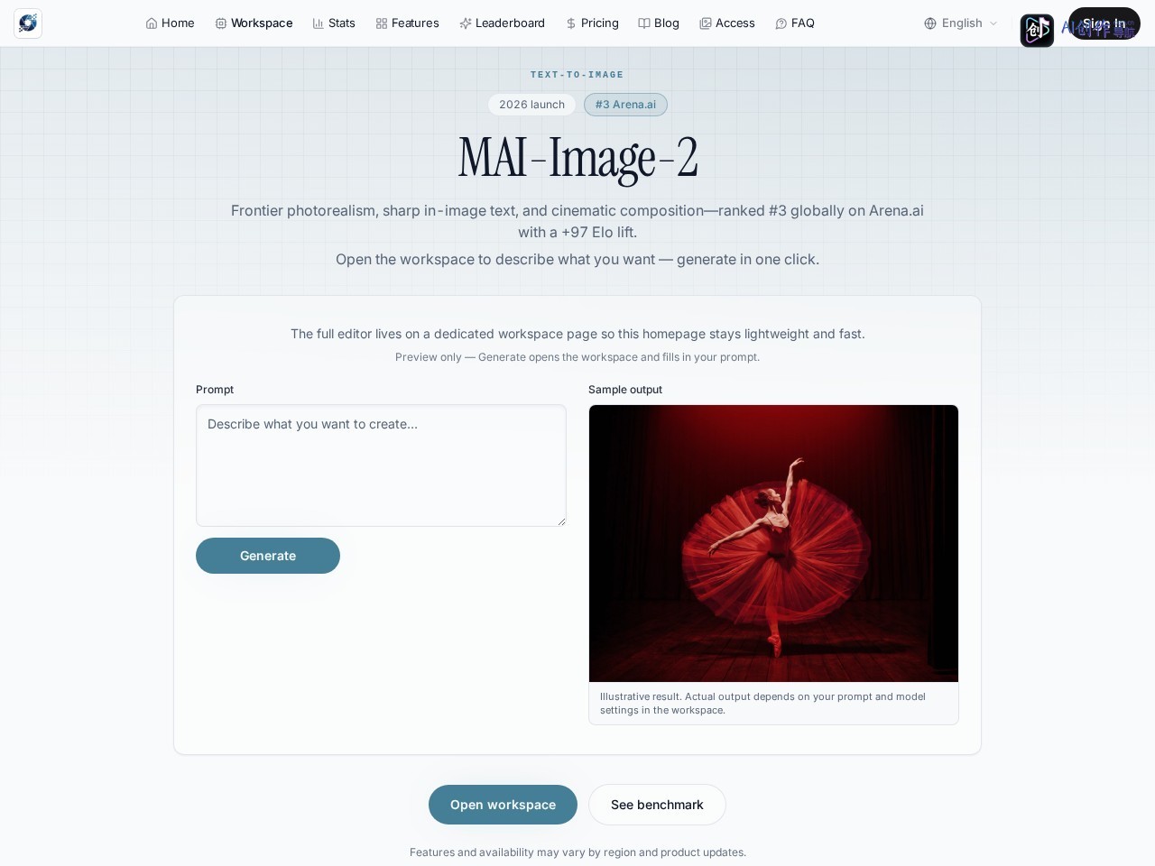 MAI-Image-2 网站截图