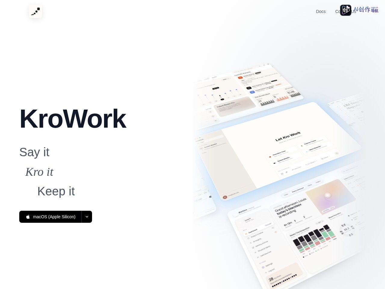 KroWork 网站截图