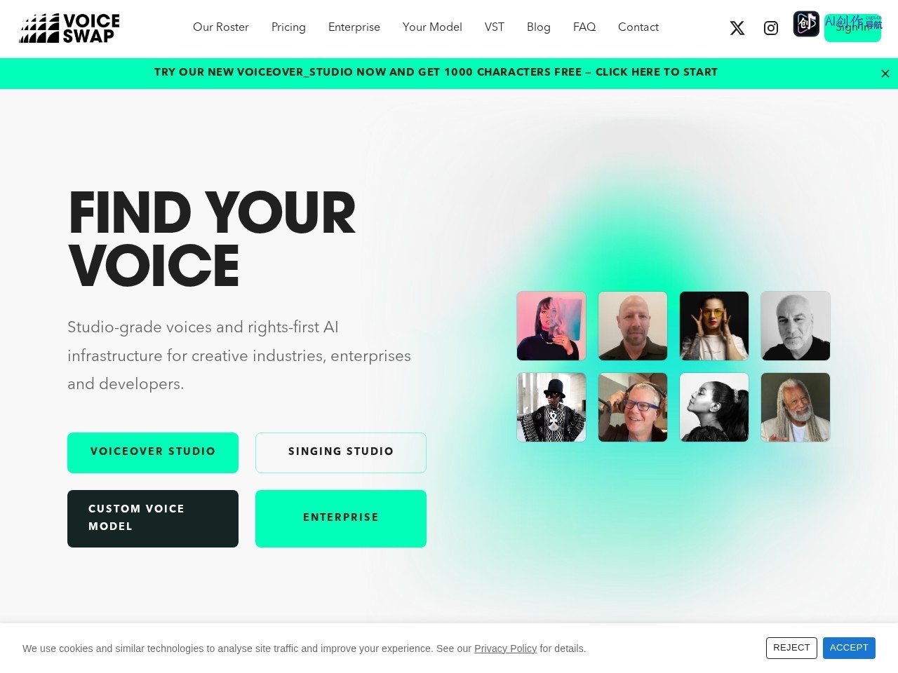 Voice Swap AI 网站截图