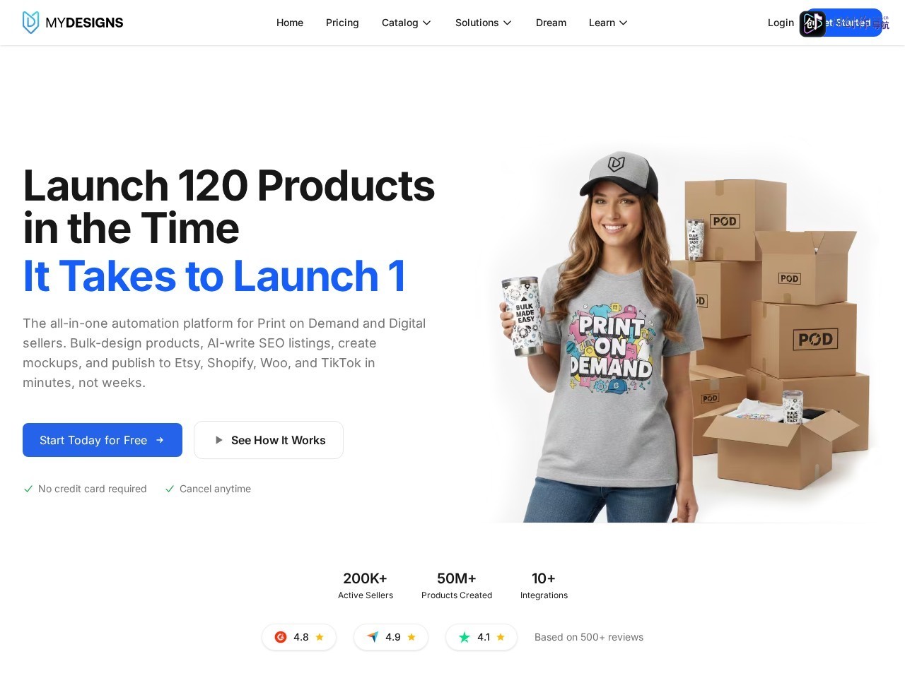MyDesigns 网站截图