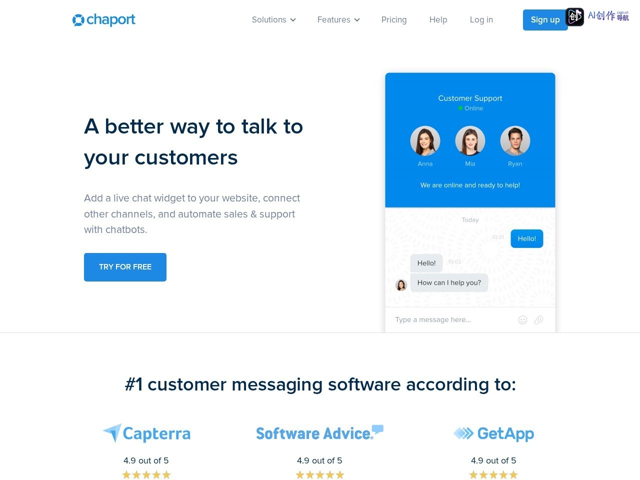 Chaport 网站截图