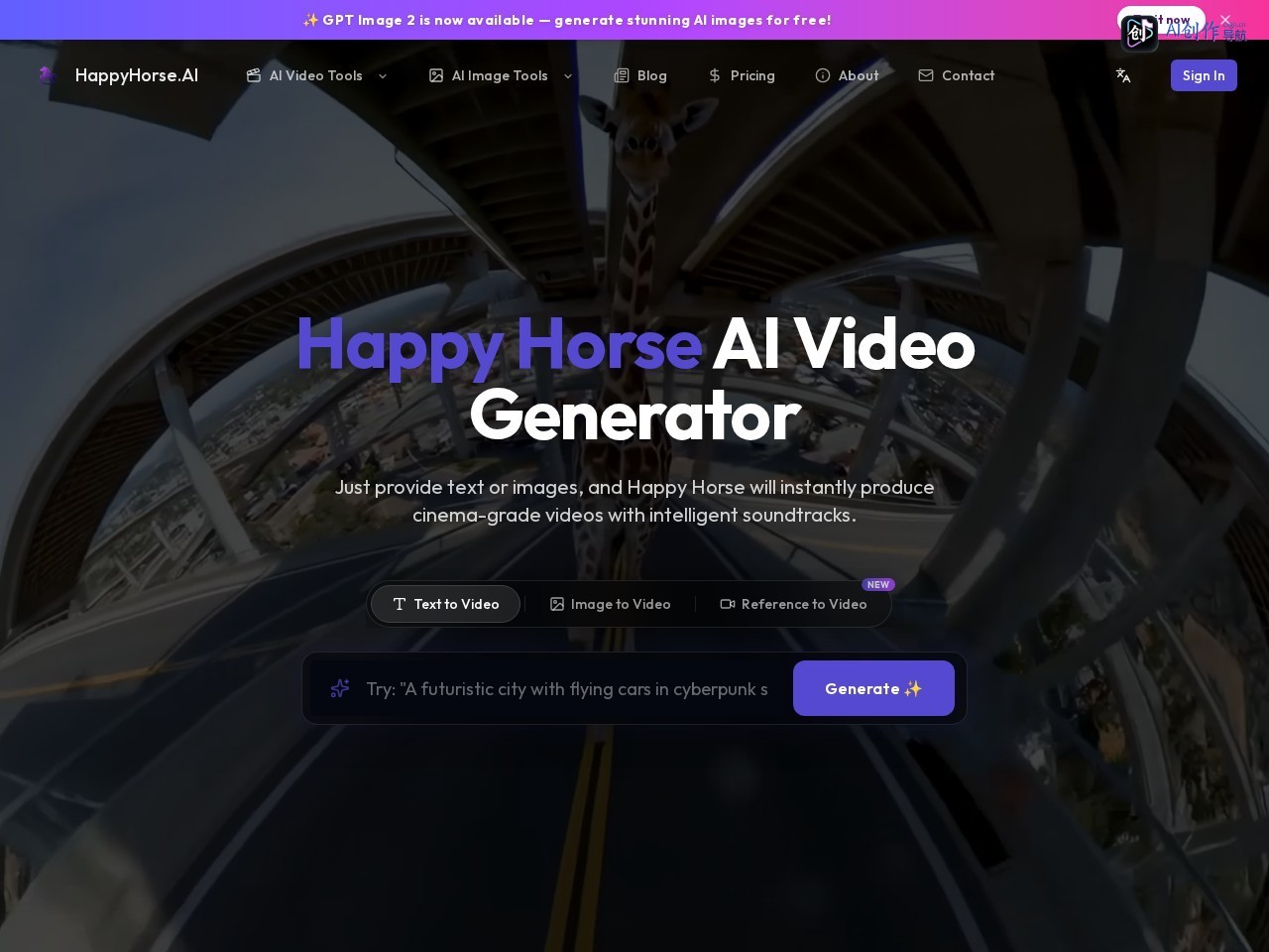Happy Horse 网站截图