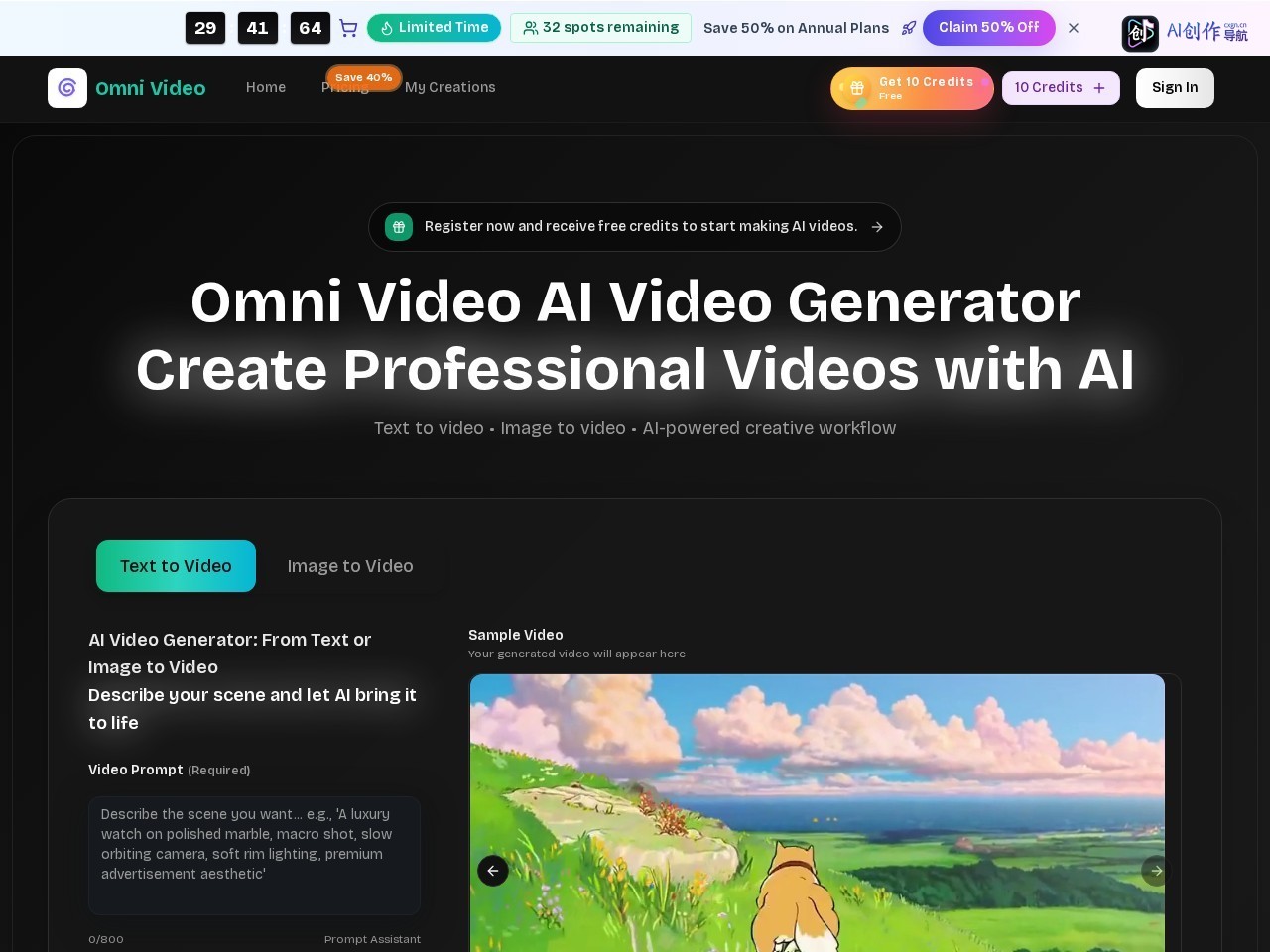 Omni Video 网站截图