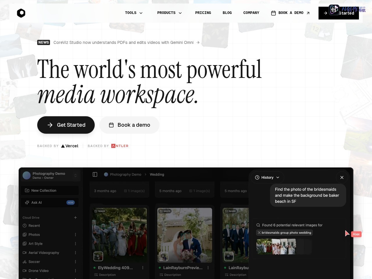 CoreViz Studio 网站截图